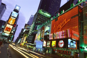 Times Square at night, Manhattan, New York, USA